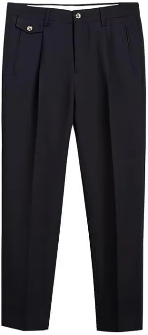 Mens Dress Pants Slim Fit Casual Business Office Work Lounge Pant Big and Tall Lightweight Comfy Trousers with Pocket