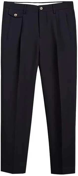 Mens Dress Pants Slim Fit Casual Business Office Work Lounge Pant Big and Tall Lightweight Comfy Trousers with Pocket