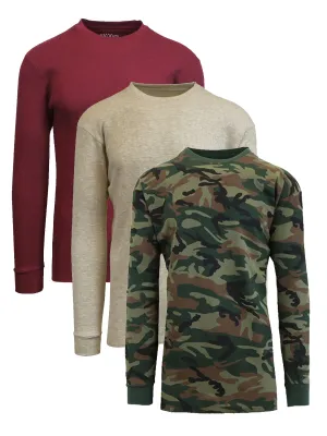 Men's Long Sleeve Thermal Shirts (3-Pack)