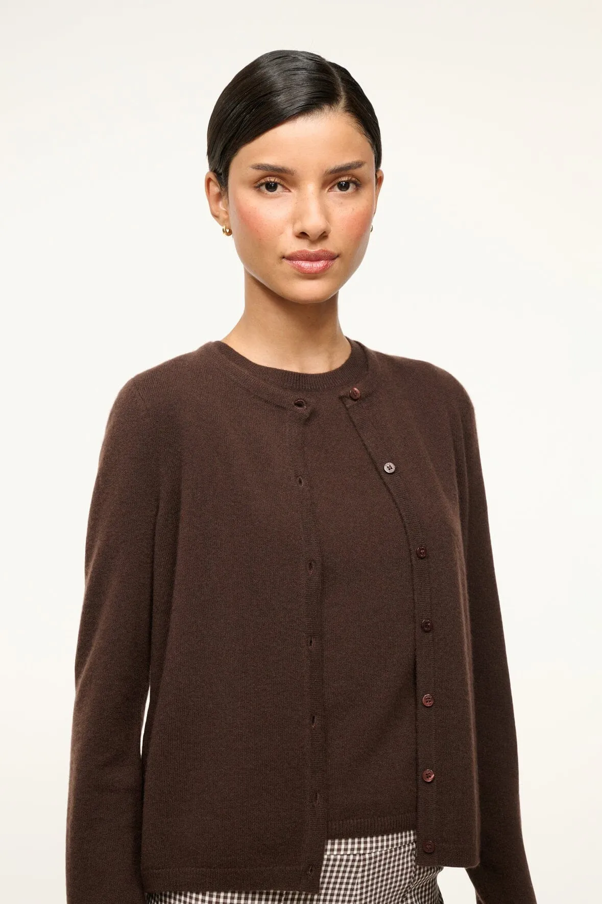 MIDNIGHT CASHMERE CARDIGAN | DARK CHOCOLATE