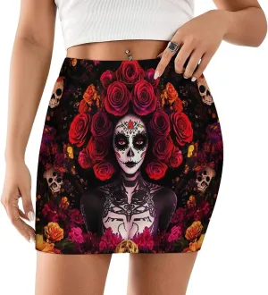 Mini Pencil Skirt for Women Basic Bodycon Skirt