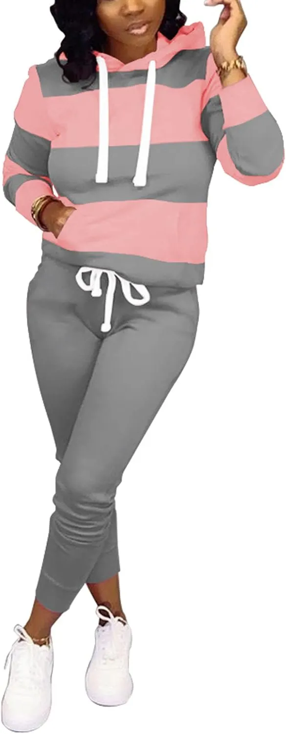 Nimsruc Two Piece Outfits For Women Jogging Suits Casual