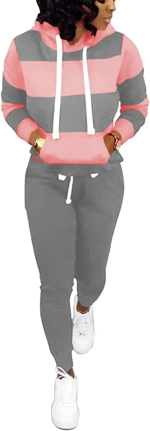 Nimsruc Two Piece Outfits For Women Jogging Suits Casual