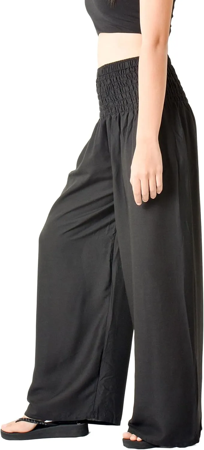 Orient Trail Open Ankle Wide Leg Harem Pants with Pocket -Yoga Flowy Pants for Women US Size 0-24