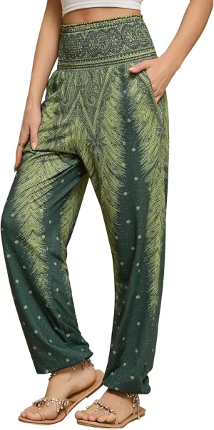 QIANXIZHAN Women's Harem Pants, Joggers Sweatpants Lounge Yoga Boho Clothes with Pockets