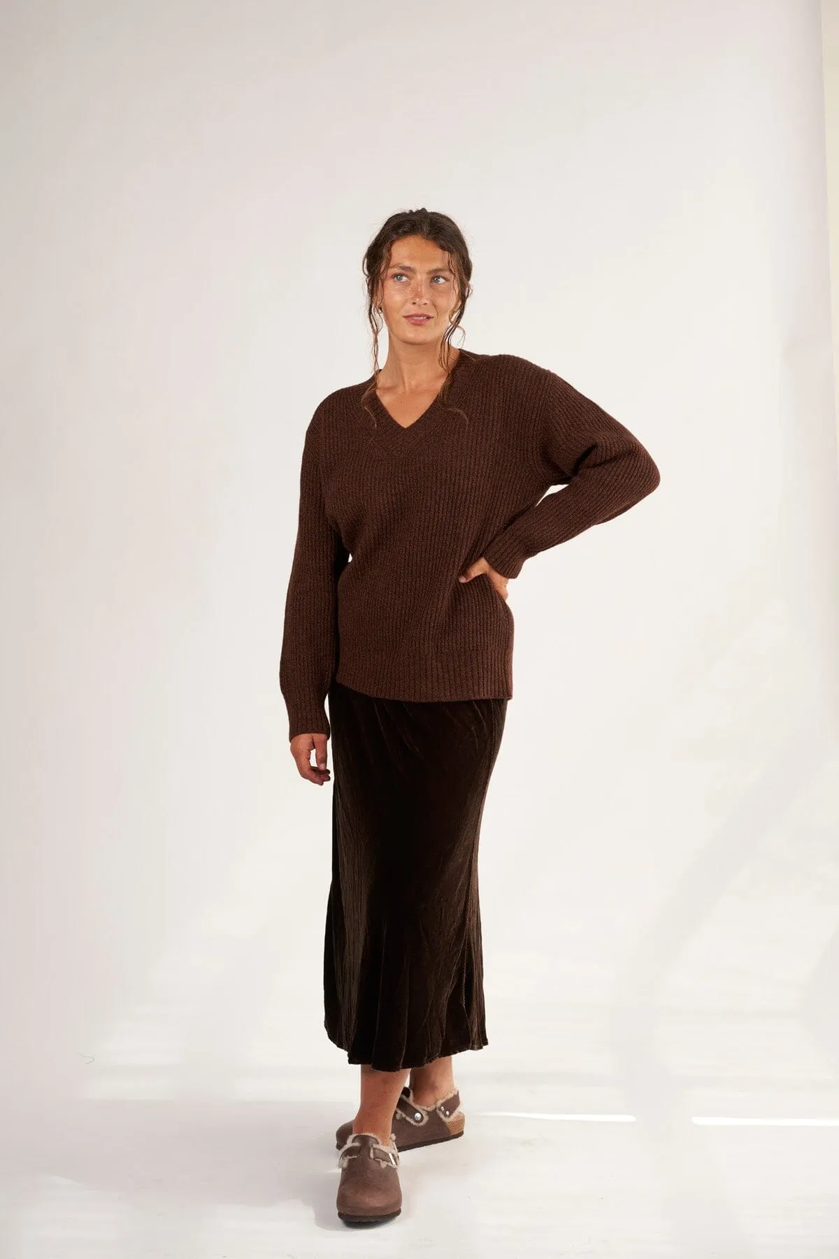 Rib V-Neck Sweater