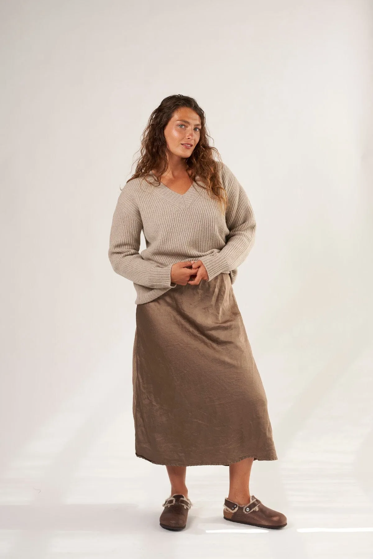 Rib V-Neck Sweater