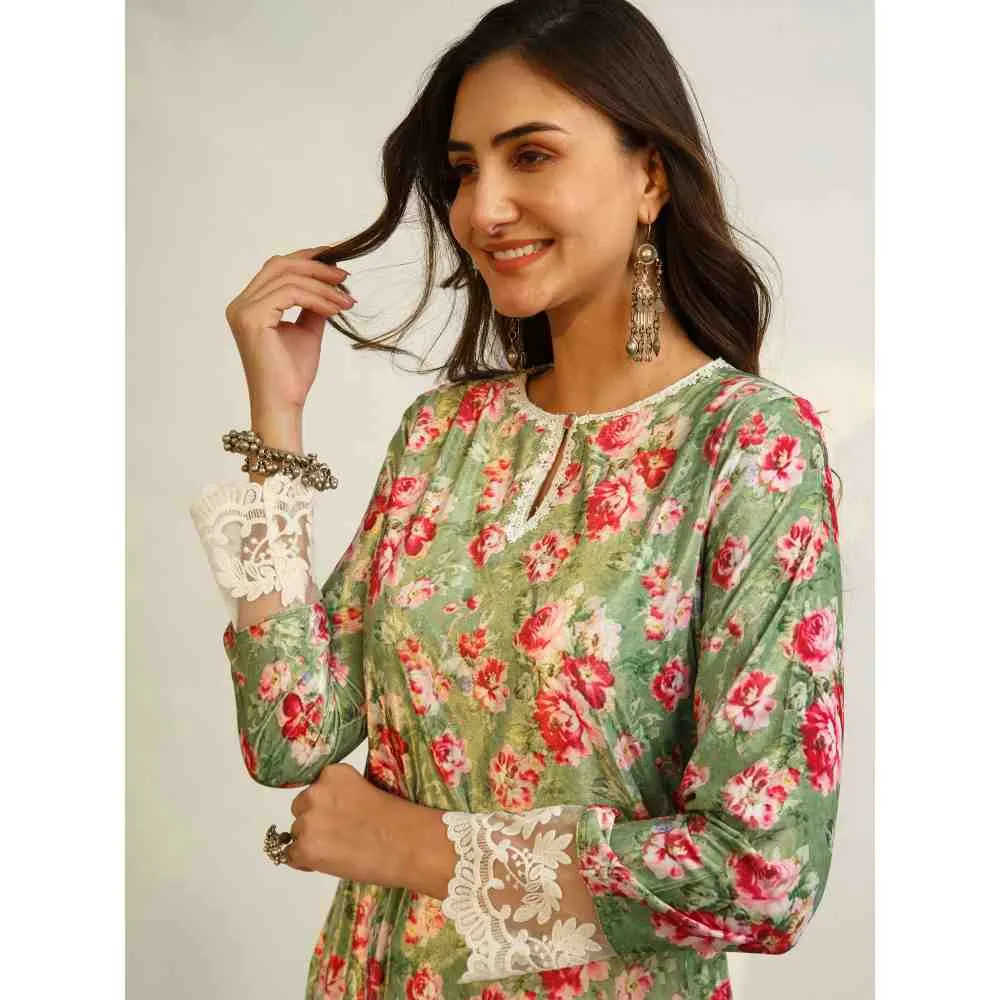 Roze Hayat Velvet (Set Of 2)