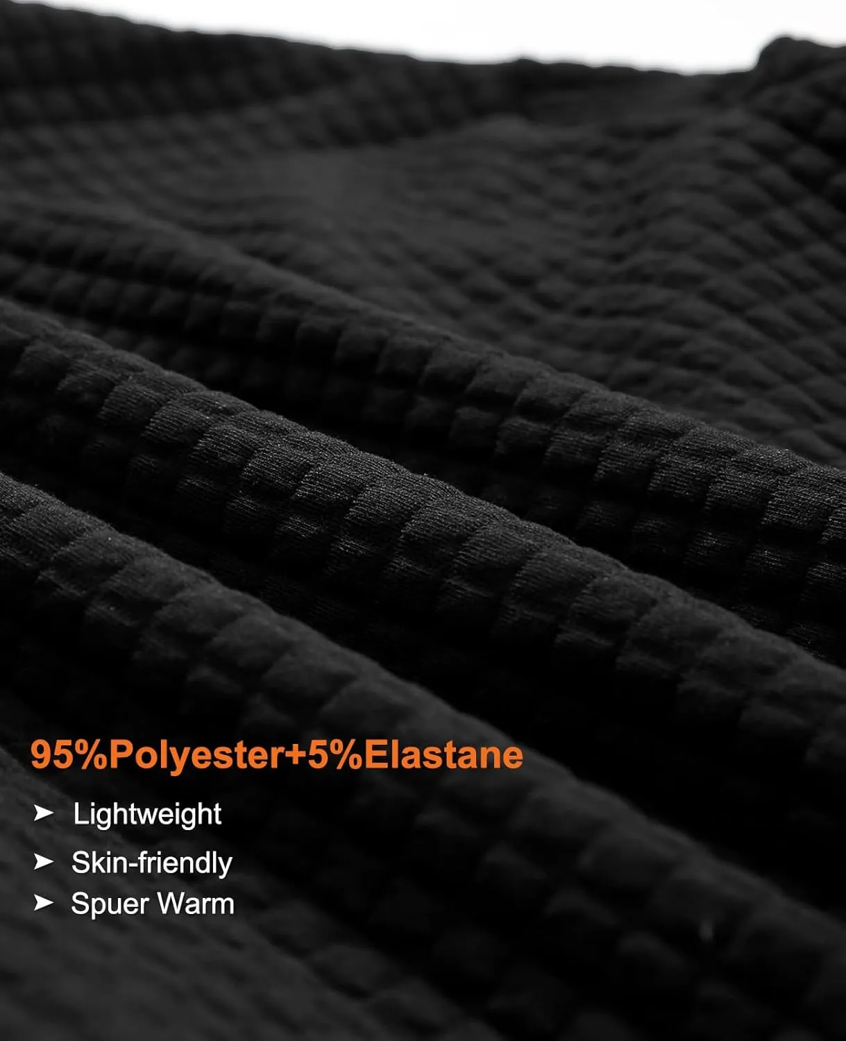 SELINK Hoodies For Women Casual Pullover Waffle Long Sleeve Drawstring Hooded Sweatshirt with Pocket