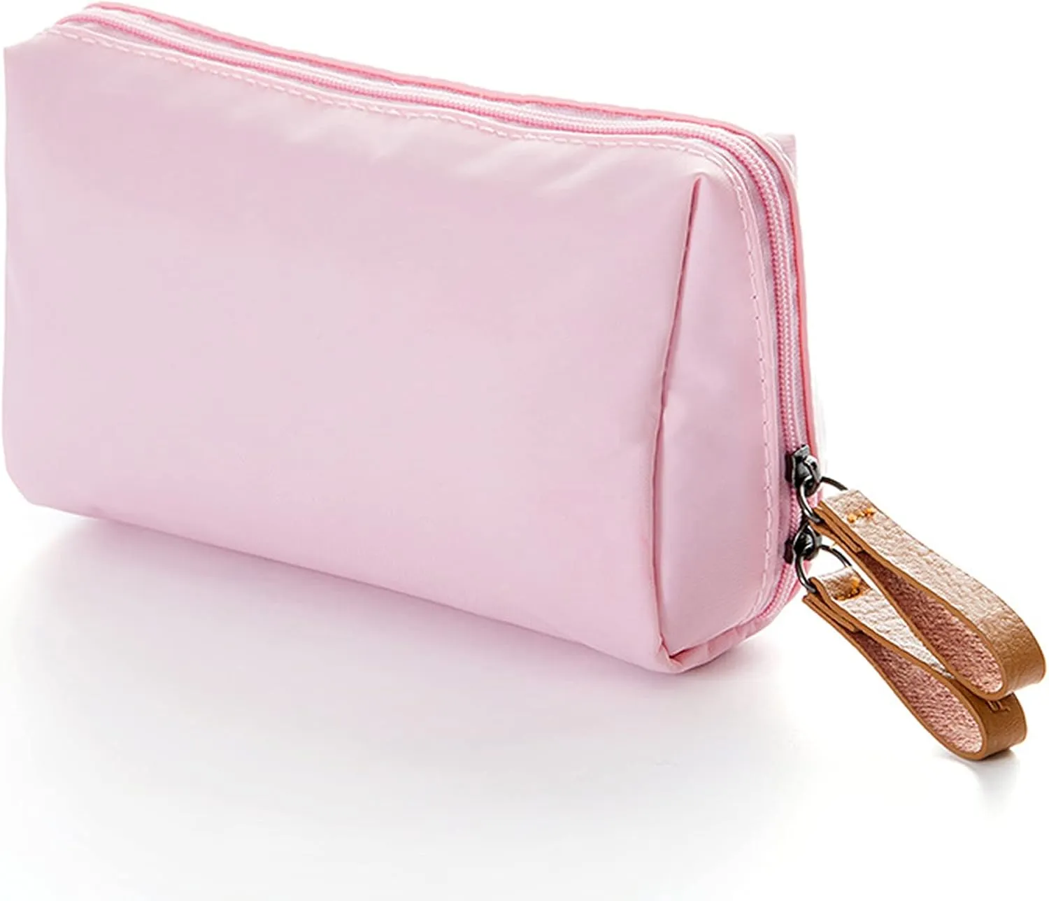 Small Makeup Bag for Purse, Makeup Pouch Small Cosmetic Bag Mini Portable Handbag for Women and Girls (Pink)