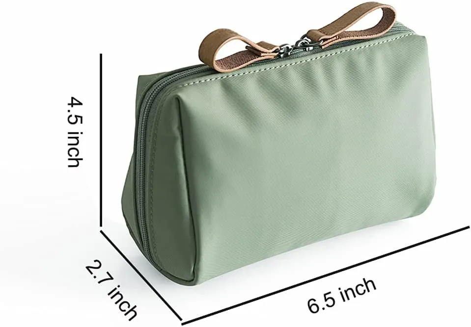 Small Makeup Bag for Purse, Makeup Pouch Small Cosmetic Bag Mini Portable Handbag for Women and Girls (Pink)