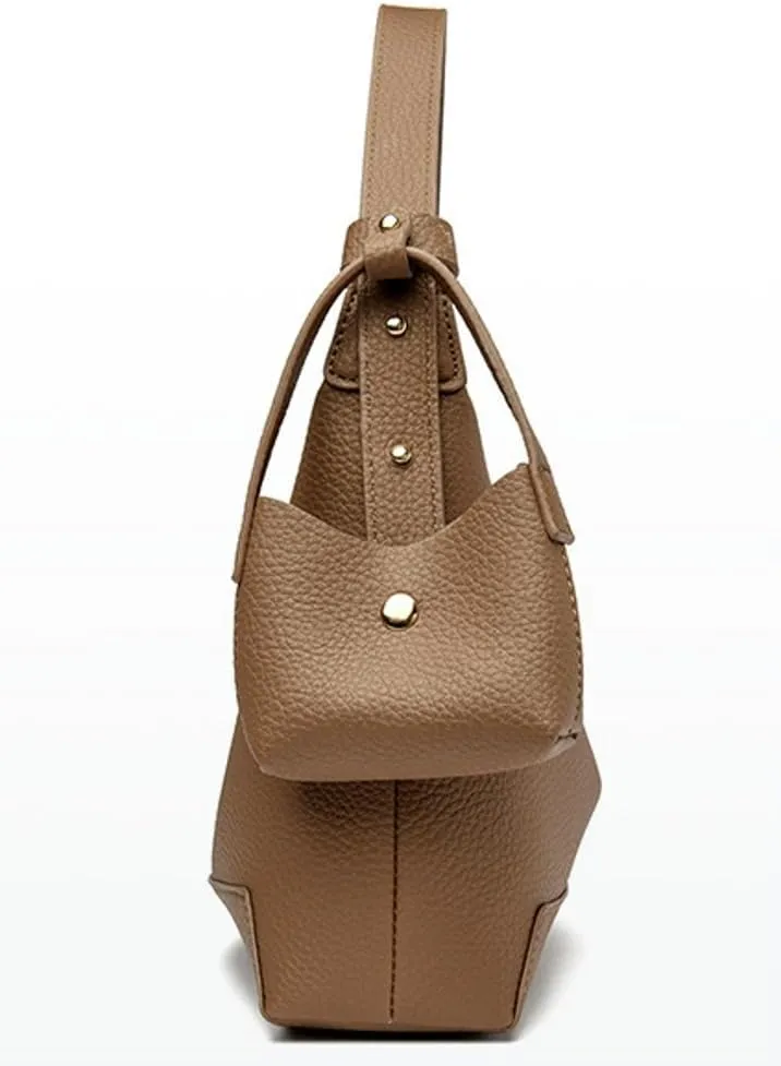 Soft Leather Shoulder Bag Tote Purse for Women Retro Tote Bag Handbag Casual Underarm Purse Shoulder Hobo Handbag with Wallet
