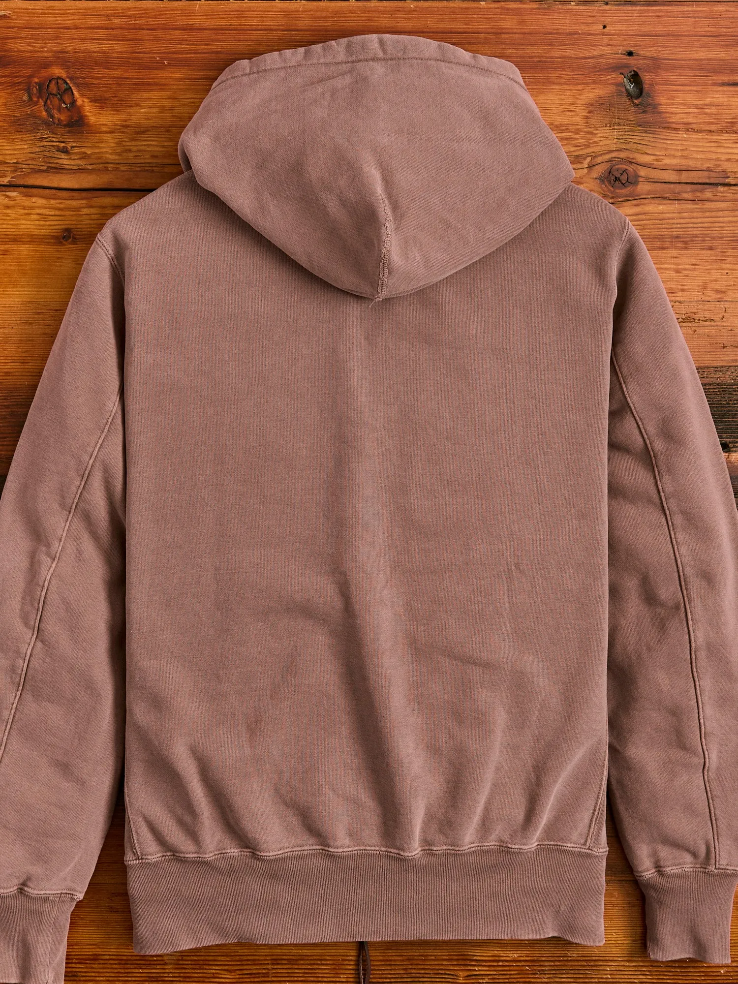 Special Finish Zip Hoodie in Brown