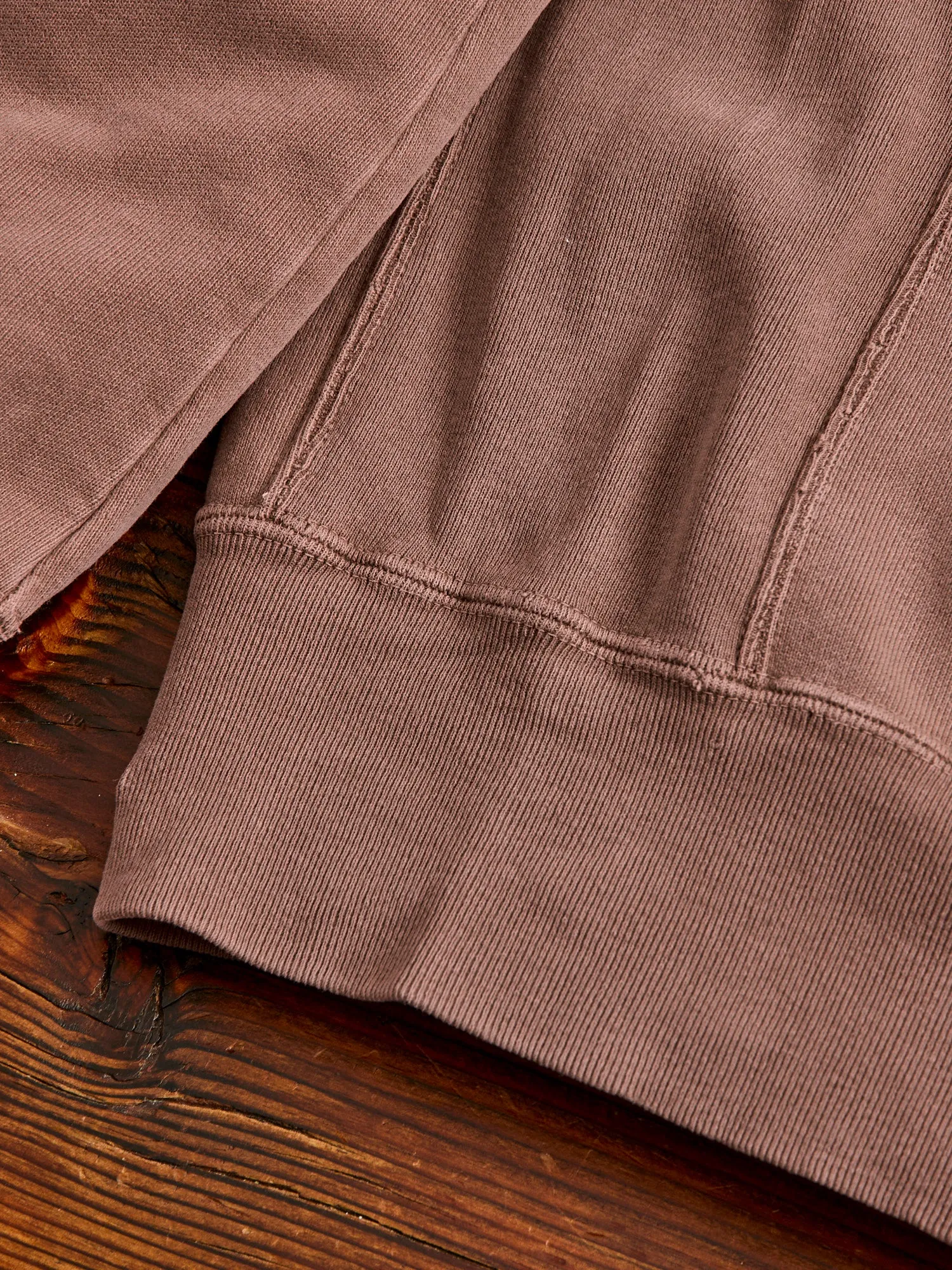 Special Finish Zip Hoodie in Brown