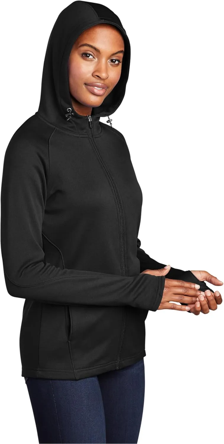 Sport-Tek Ladies Tech Fleece Full-Zip Hooded Jacket. L248