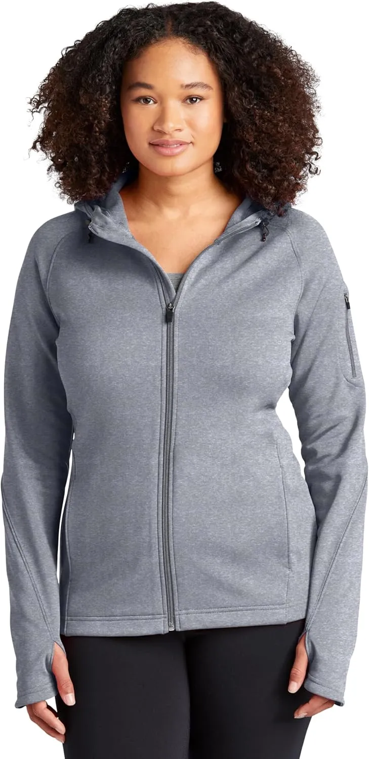 Sport-Tek Ladies Tech Fleece Full-Zip Hooded Jacket. L248