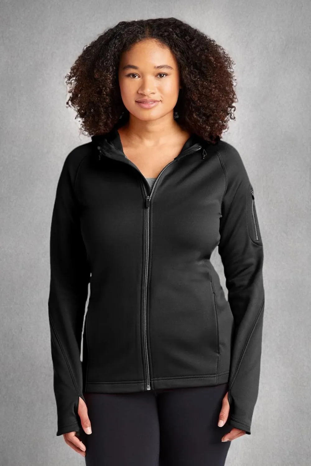 Sport-Tek Ladies Tech Fleece Full-Zip Hooded Jacket. L248