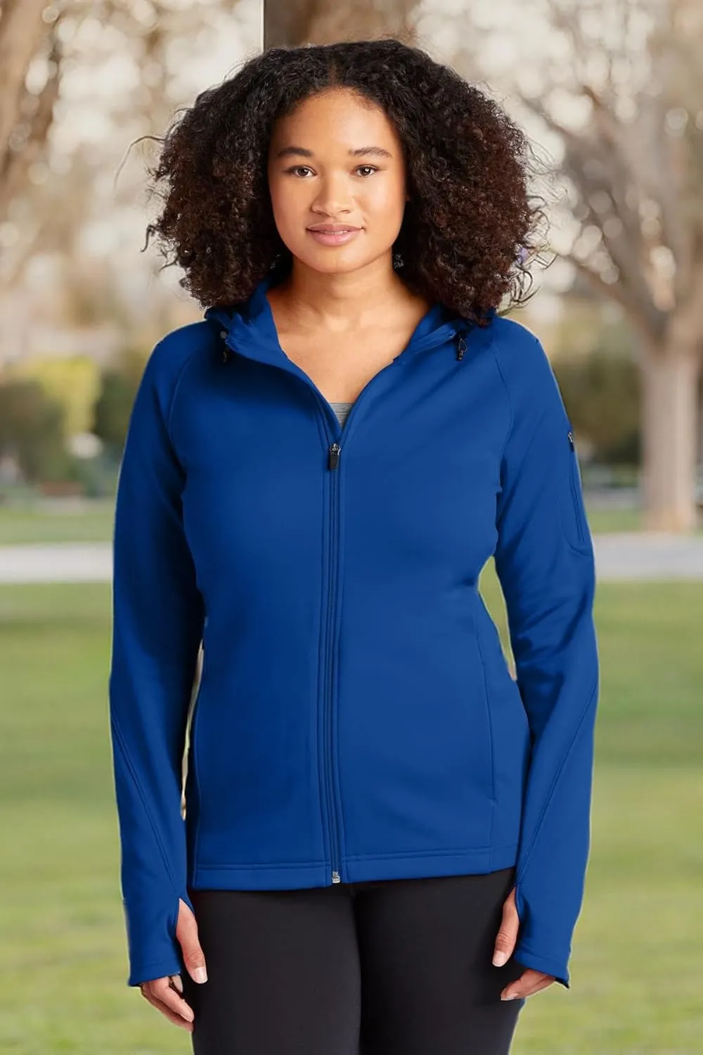 Sport-Tek Ladies Tech Fleece Full-Zip Hooded Jacket. L248