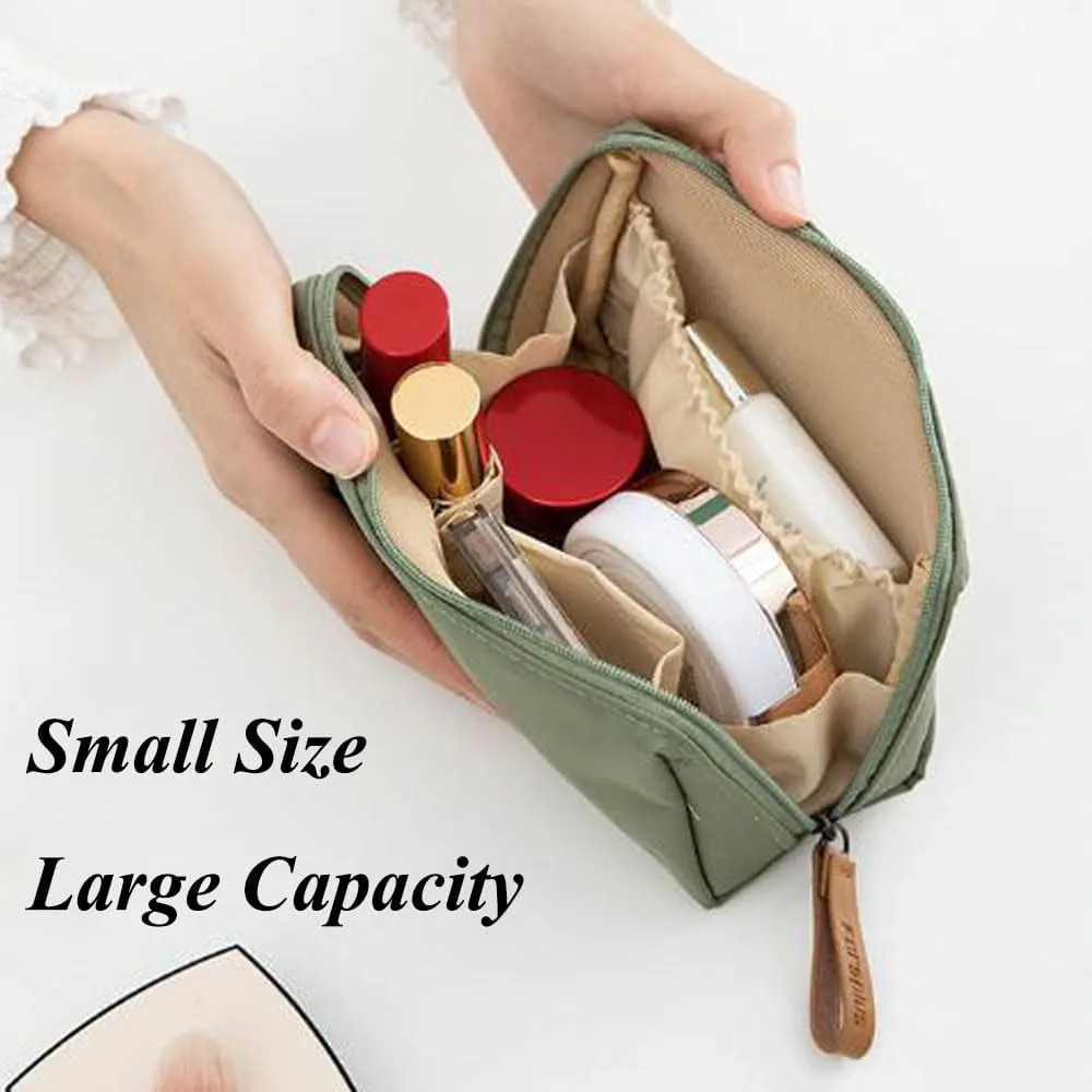 Tidynook Makeup Bag Small, Travel Mini Makeup Toiletry Bag For Purse, Pouch Cosmetic Bag Mini Portable Handbag For Women Girls (Black)