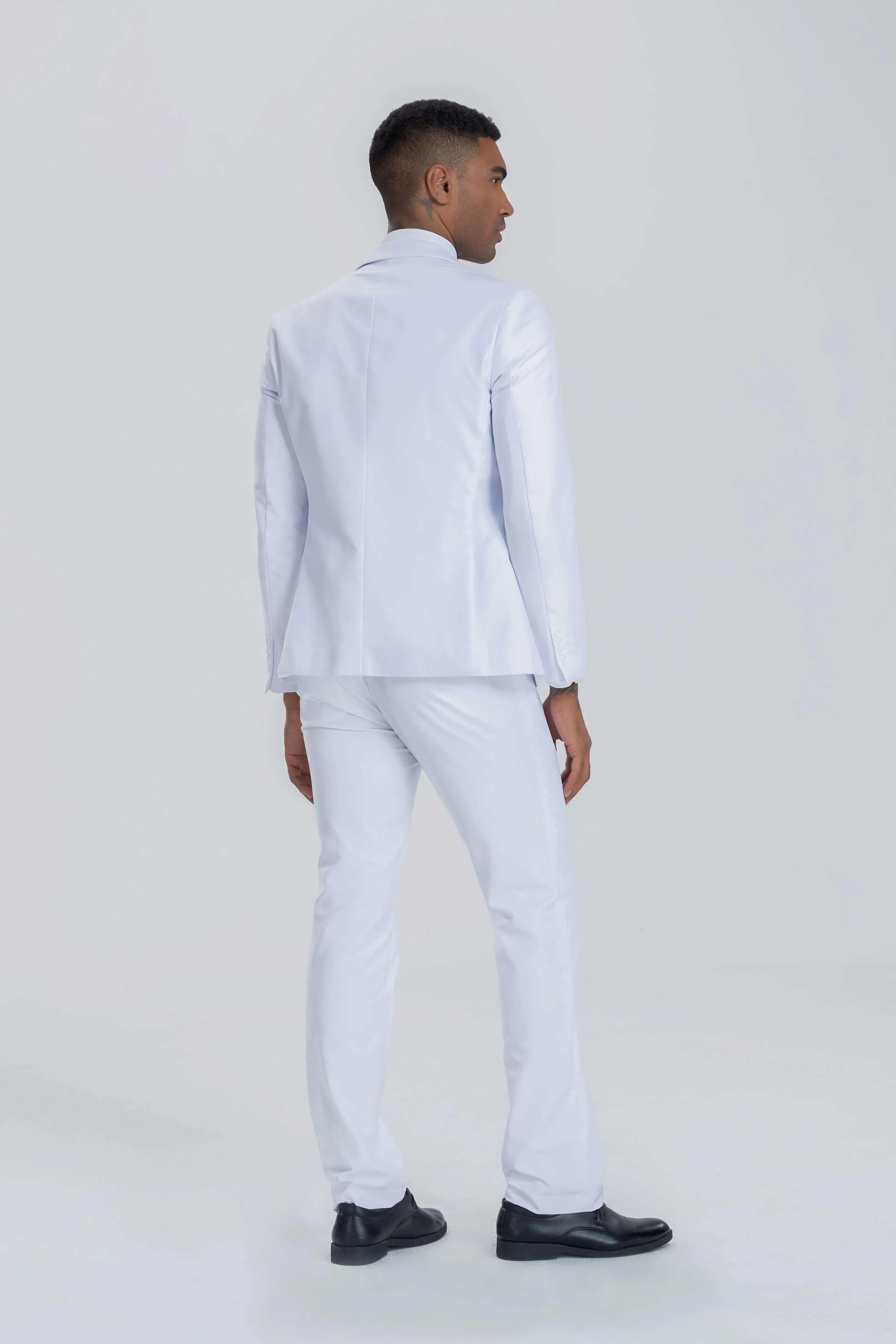 White Party Business Banquet 3 Piece Men Suits