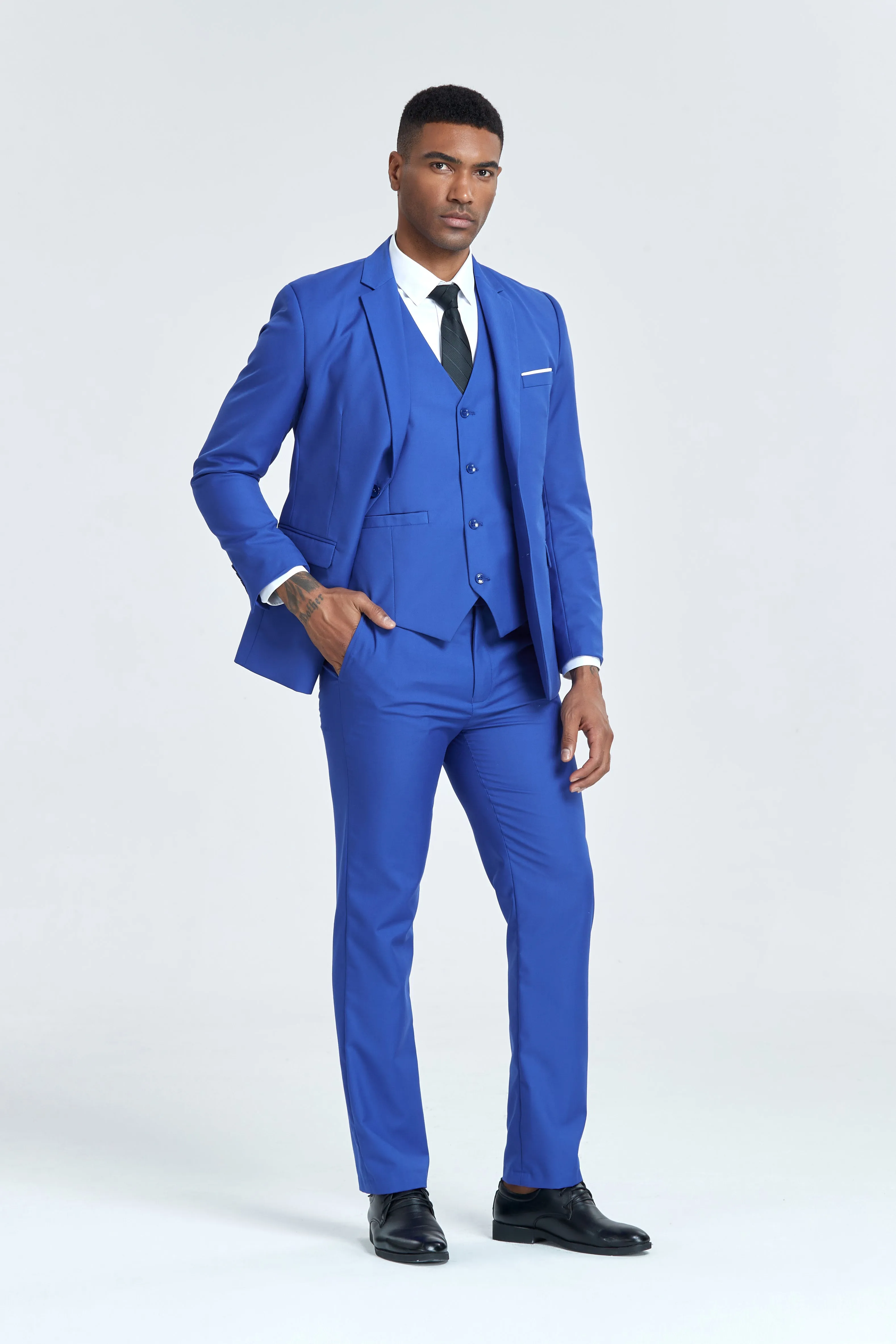 White Party Business Banquet 3 Piece Men Suits