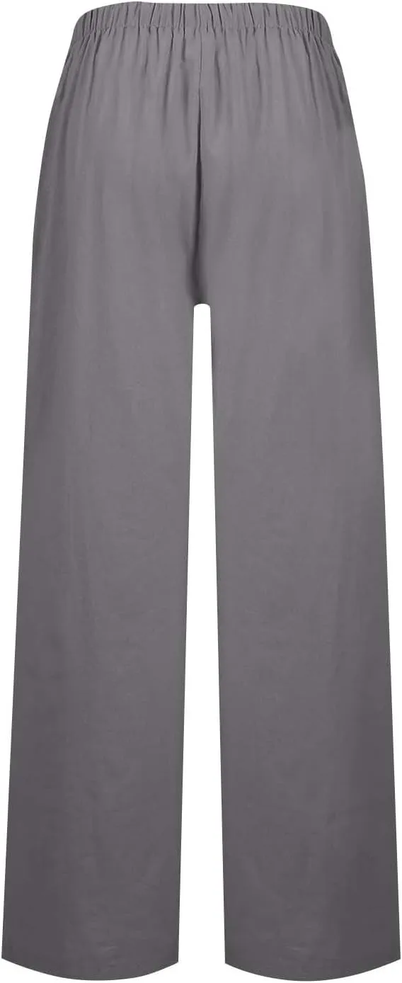 Wide Leg Pants for Women, Straight Leg Pants Baggy Wide High Waisted