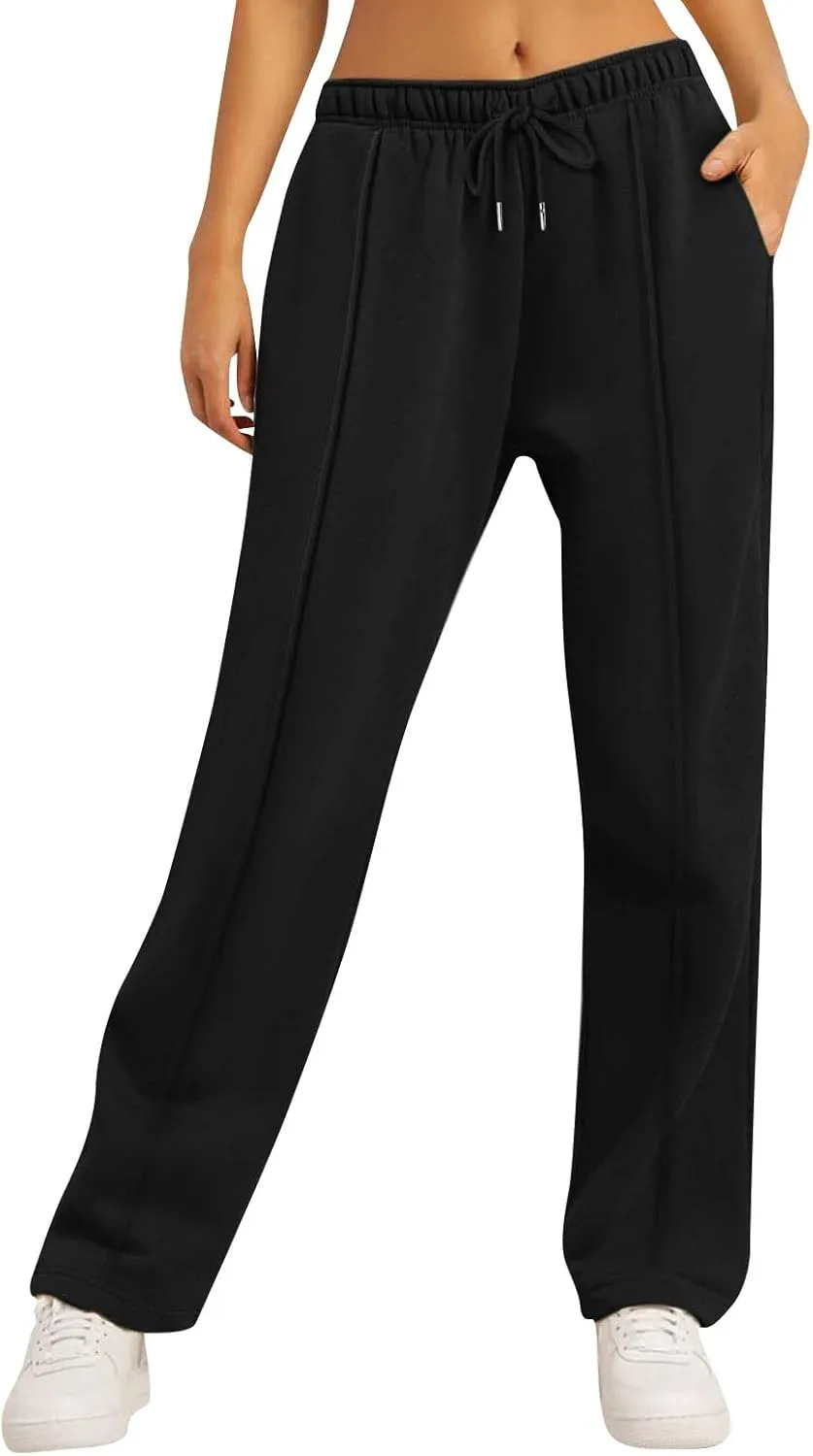 Wide Leg Pants for Women, Wide Leg Straight High Waisted Lightweight Linen