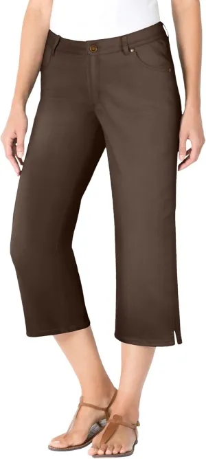Woman Within Plus Size Capri Stretch Denim Jean