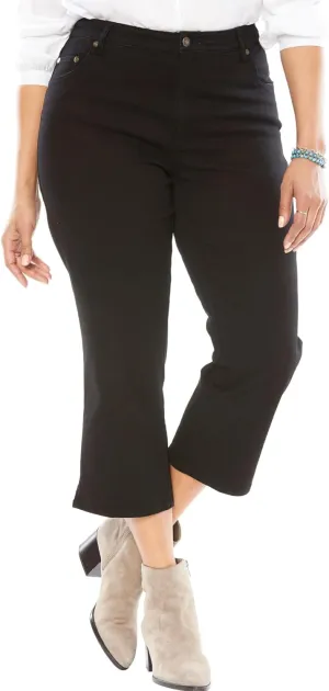 Woman Within Plus Size Capri Stretch Denim Jean