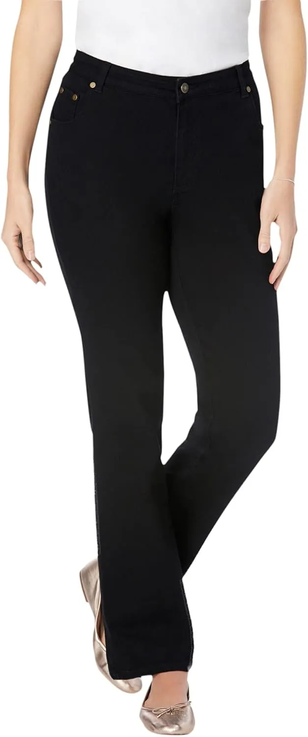 Woman Within Plus Size Petite Bootcut Stretch Denim Jean