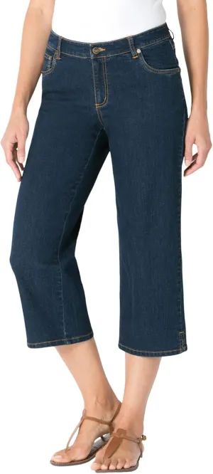 Woman Within Plus Size Petite Capri Stretch Denim Jean