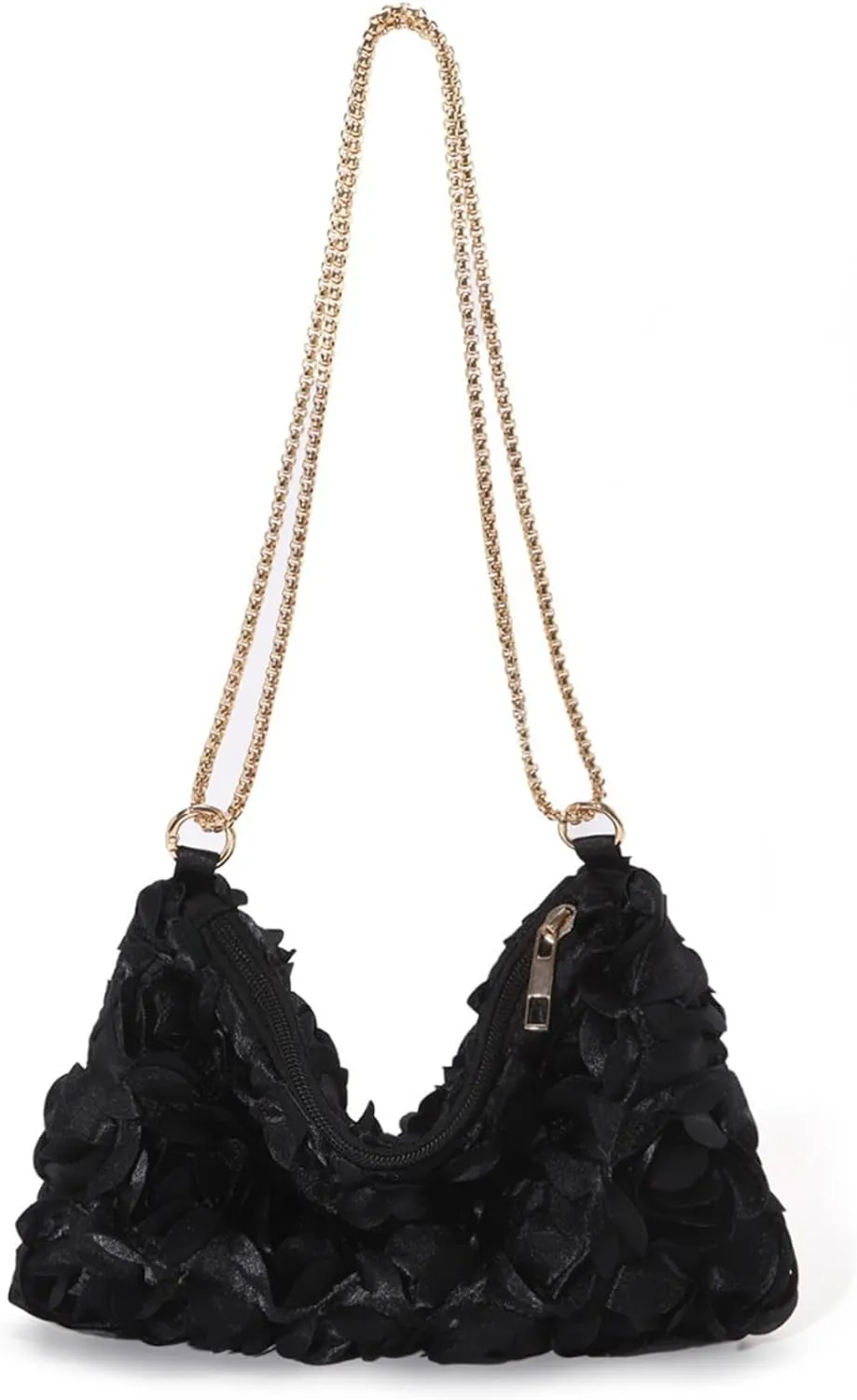 Women's 3D Flower Evening Bags Clutch Purse Floral Tote Bag Chain Crossbody Shoulder Handbags