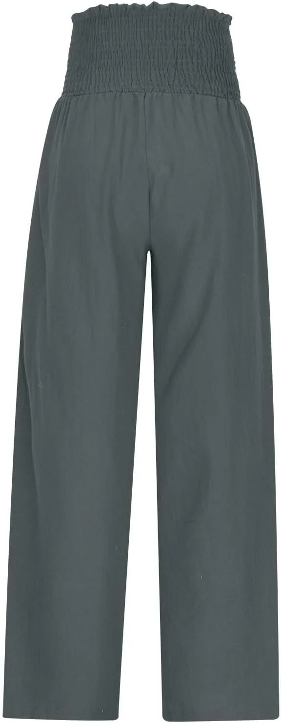 Women's Pants Summer High Waisted Wide Leg Trousers Loose Cotton Linen Palazzo Pant Casual Slacks Vacation Outfits