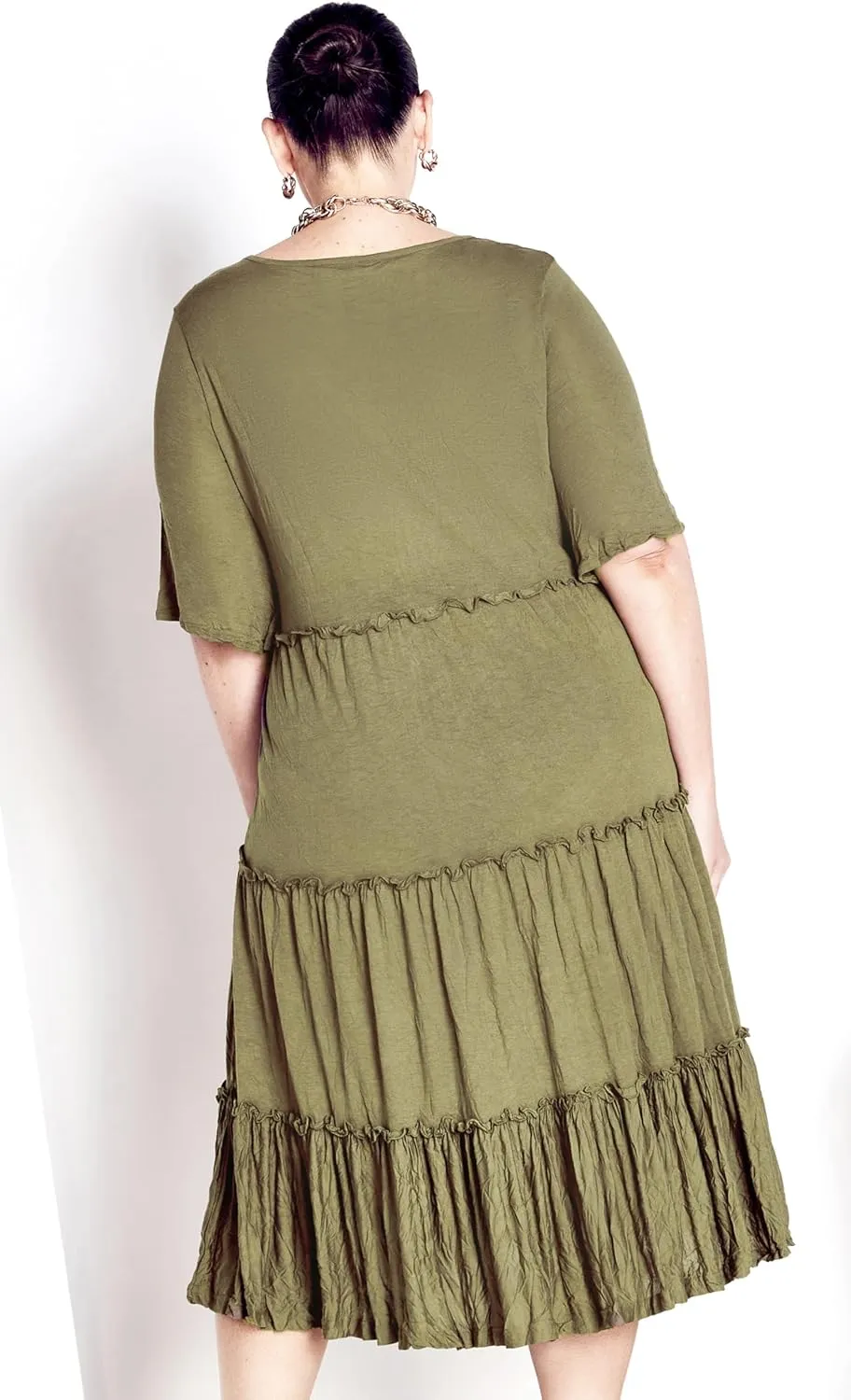 Women's Plus Size Dress-Midi Crush