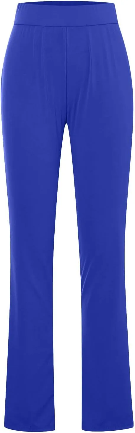Yoga Flared Pants for Women High Waisted Bootcut Workout Tummy Control Leggings Trendy Stretchy Athletic Trousers