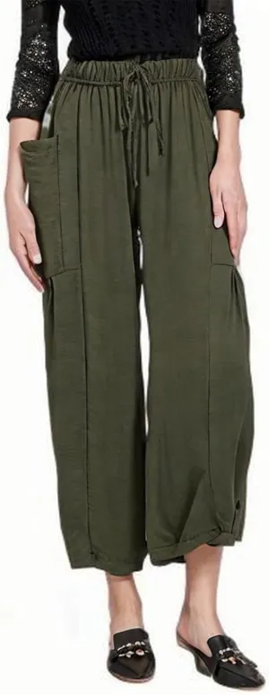 YRAETENM Women Linen Baggy Harem Pants Summer Drawstring High Waist Wide Leg Pants Loose Flowy Casual Palazzo Lounge Trousers
