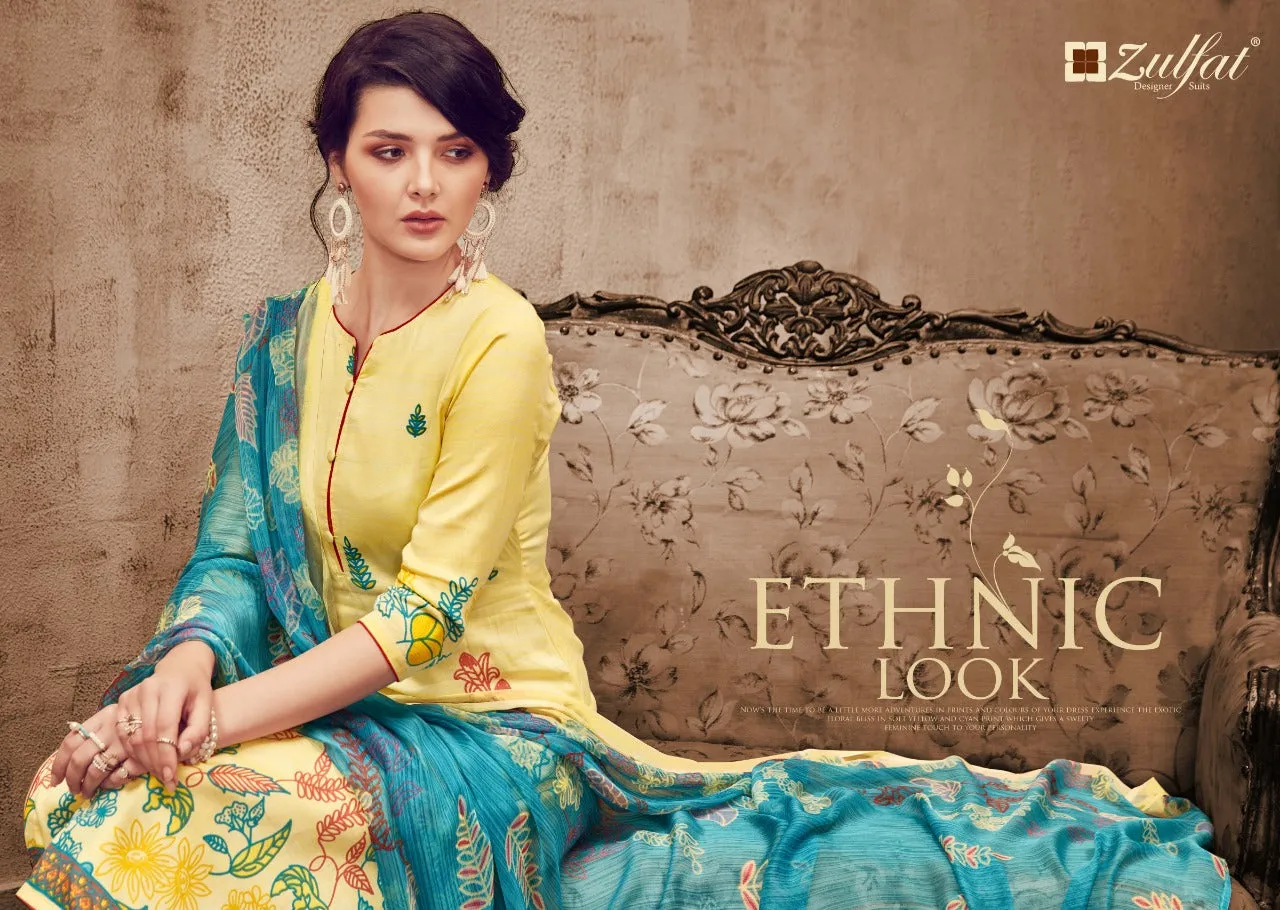 Zulfat Designer Alisha Innovative Style Designed Trendy Salwar Suits