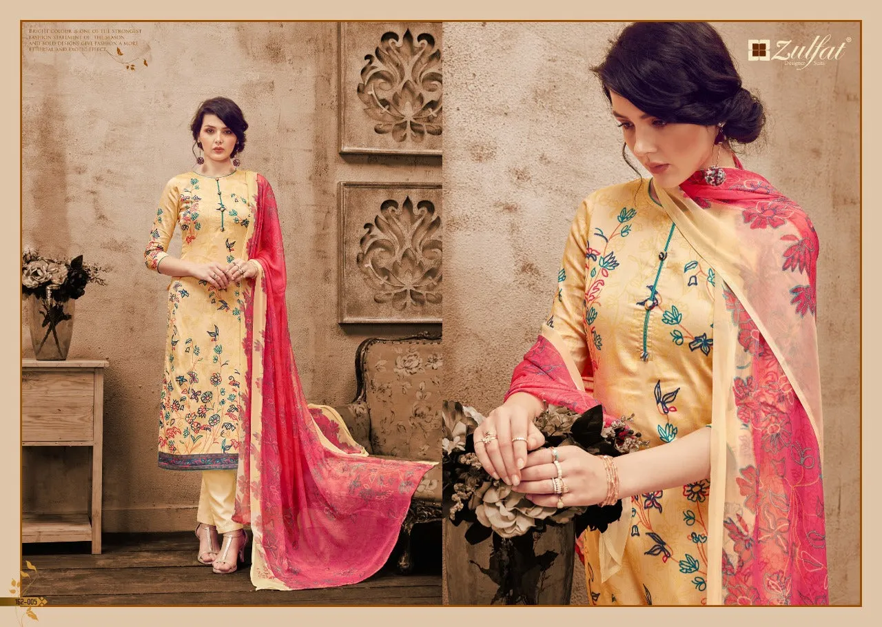 Zulfat Designer Alisha Innovative Style Designed Trendy Salwar Suits
