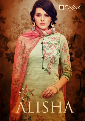 Zulfat Designer Alisha Innovative Style Designed Trendy Salwar Suits