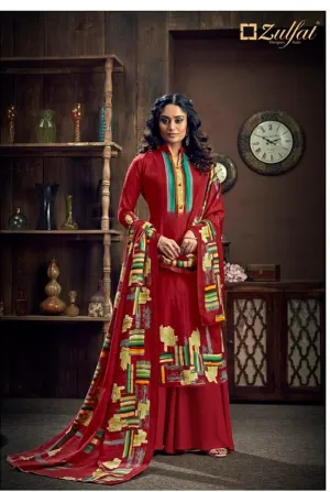 Zulfat Designer Suits Winter Magic Pure Pashmina Printed Fancy Designer Salwar Kameez