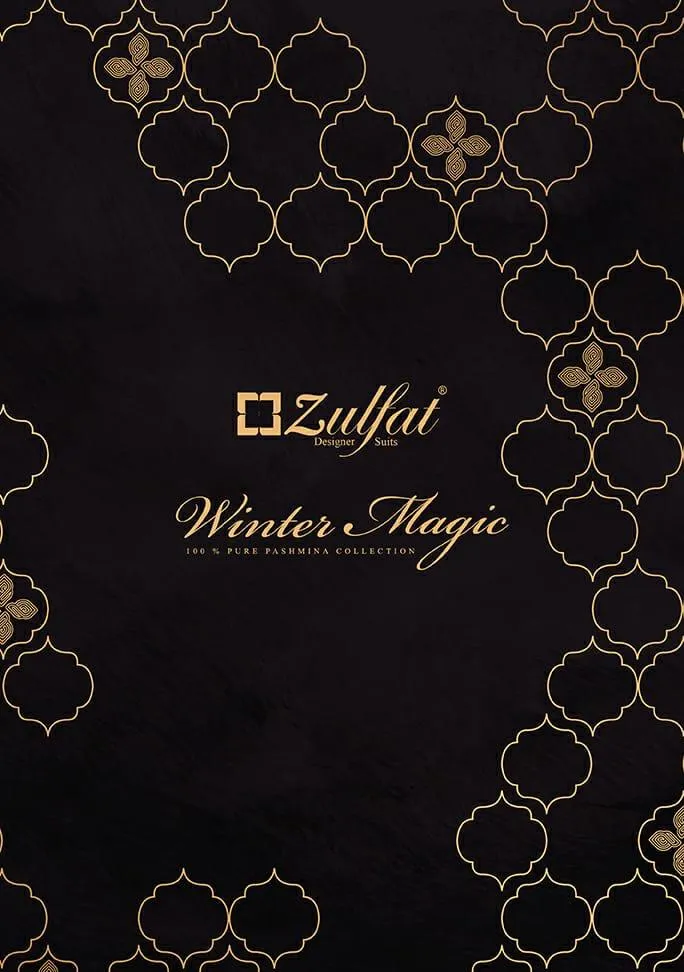 Zulfat Designer Suits Winter Magic Pure Pashmina Printed Fancy Designer Salwar Kameez