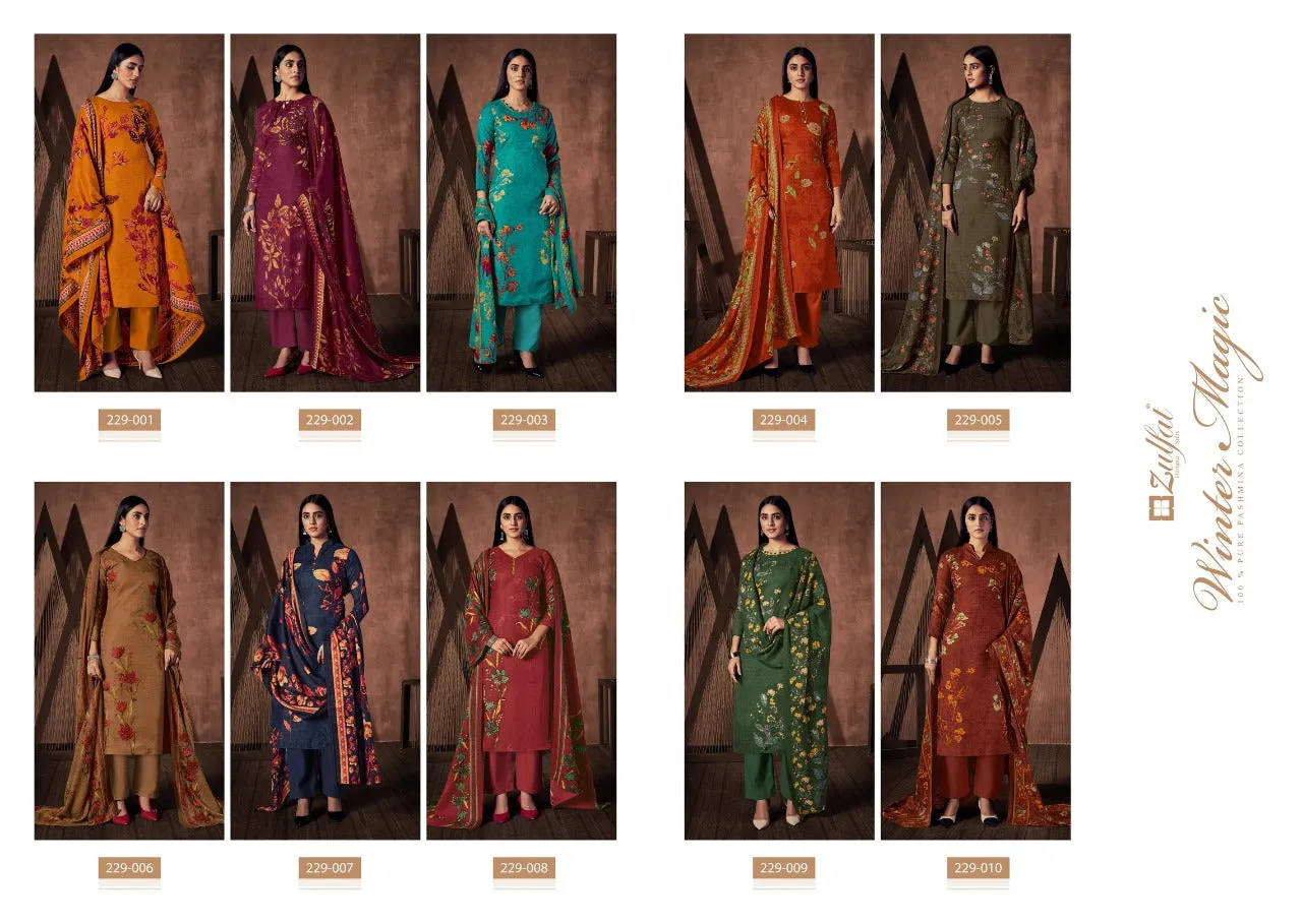 Zulfat Presents Winter Magic Vol 4 Pashmina Printed Fancy Designer Salwar Suits