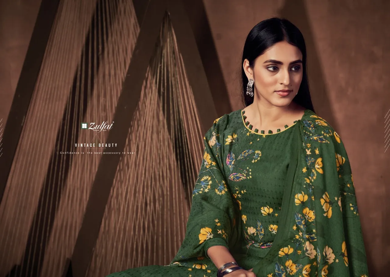 Zulfat Presents Winter Magic Vol 4 Pashmina Printed Fancy Designer Salwar Suits